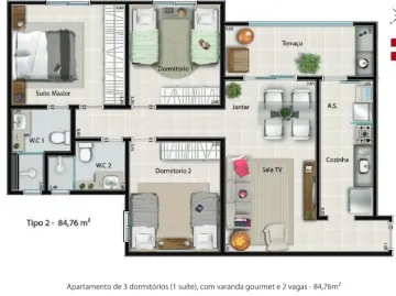 Alugar Apartamento / Padrão em Bonfim Paulista. apenas R$ 466.500,00