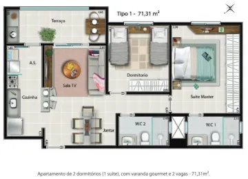 Alugar Apartamento / Padrão em Bonfim Paulista. apenas R$ 396.500,00